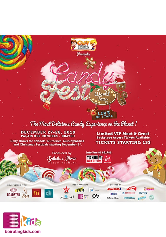 Activity Jbeil-Byblos Kids Shows Candy Fest World Tour Lebanon